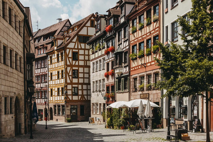 Fachwerkhäuser, Weißgerbergasse, Nürnberg