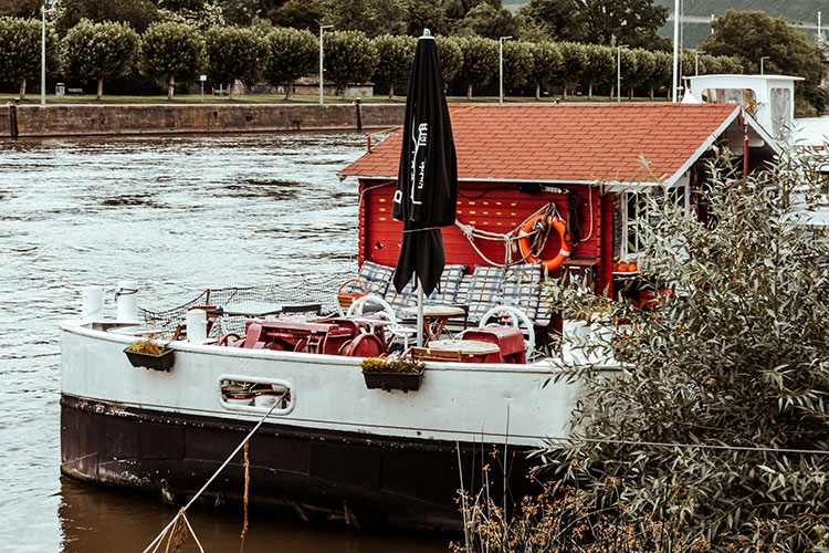 Ausblick von der Mainpromenade in Würzburg