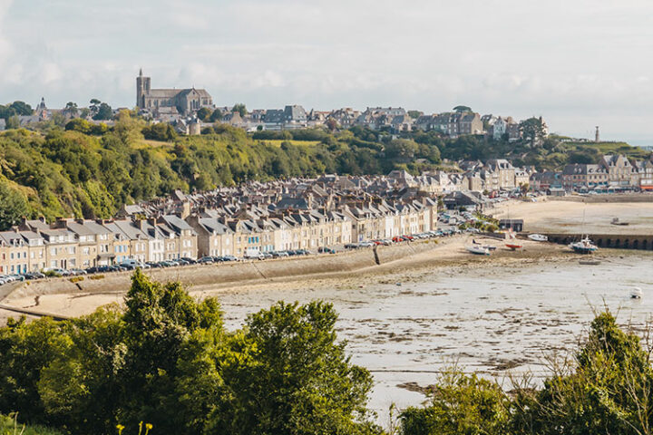 Austernmarkt in Cancale, Bretagne, Frankreich