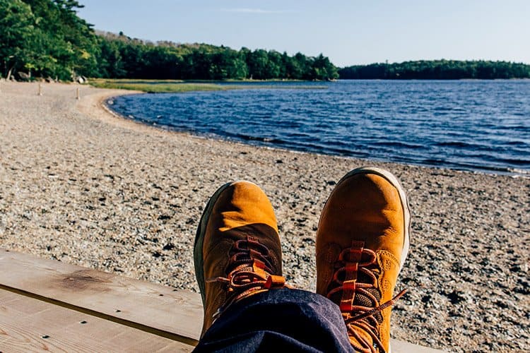 Slapfoot Trail von Jake's Landing zum Meadow Beach