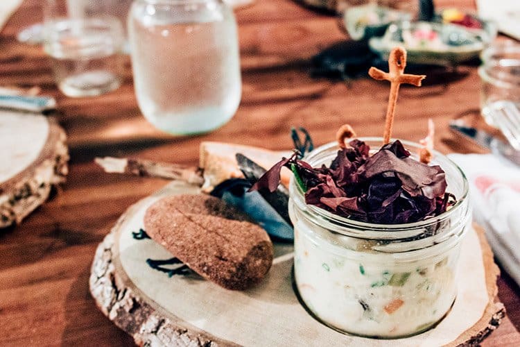 Seafood Chowder mit Dulse und Speck