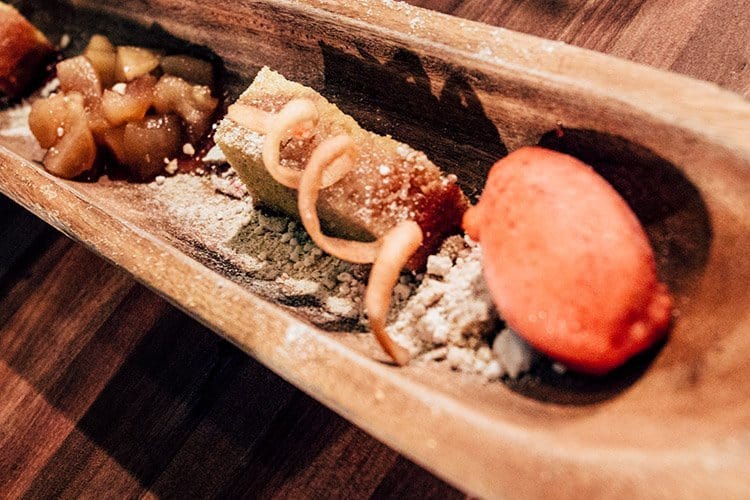 Variation aus Äpfeln als Dessert