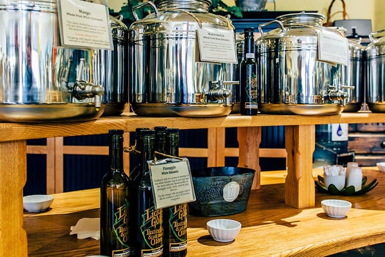 Olivenöl in der Liquid Gold Tasting Bar and All Things Olive