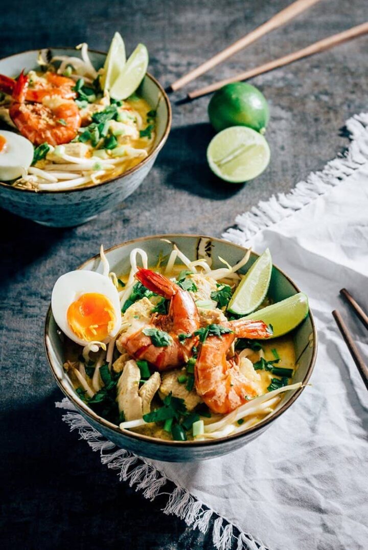 Laksa: scharfe & würzige Nudelsuppe aus Südostasien