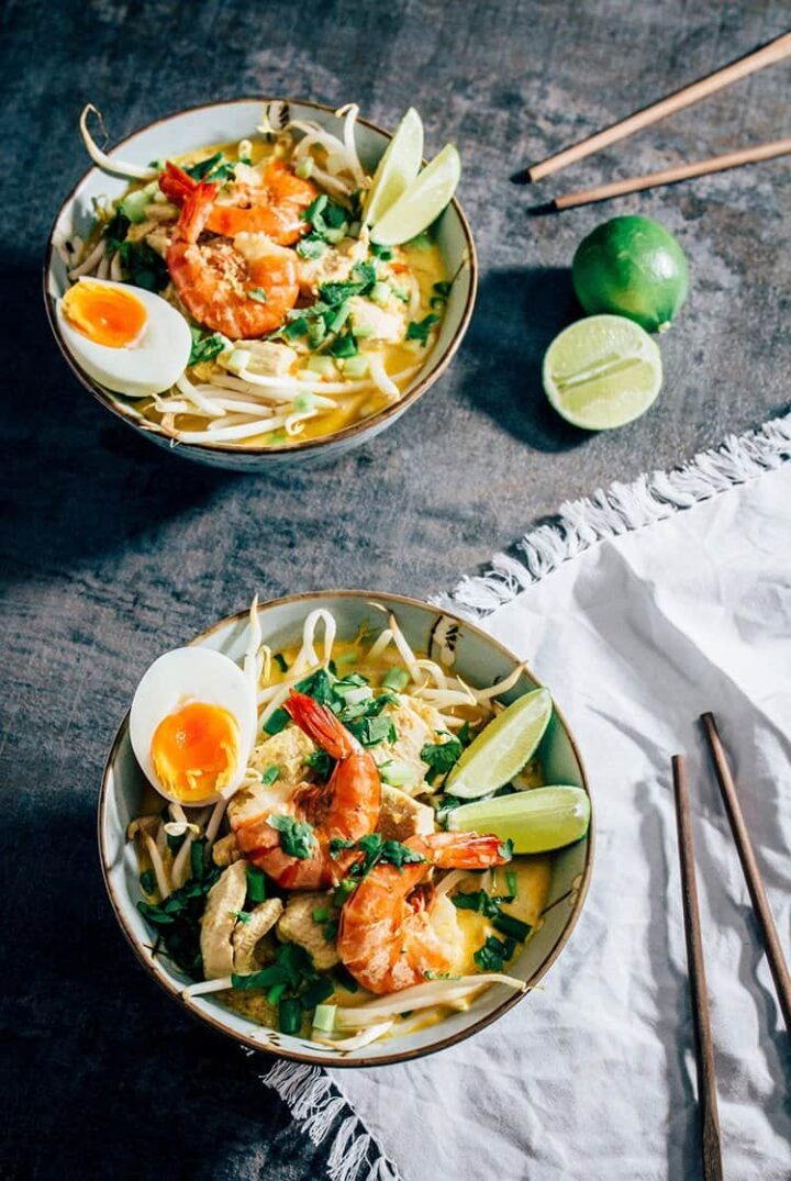 Laksa: scharfe & würzige Nudelsuppe aus Südostasien