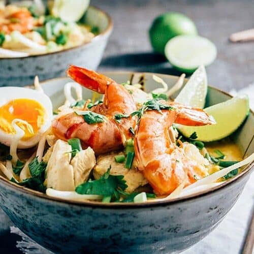 Laksa: scharfe & würzige Nudelsuppe aus Südostasien