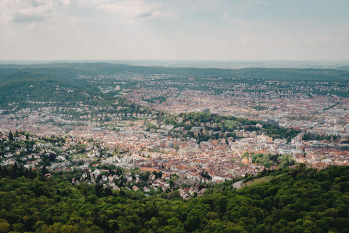 Ausblick vom Fernsehturm Stuttgart