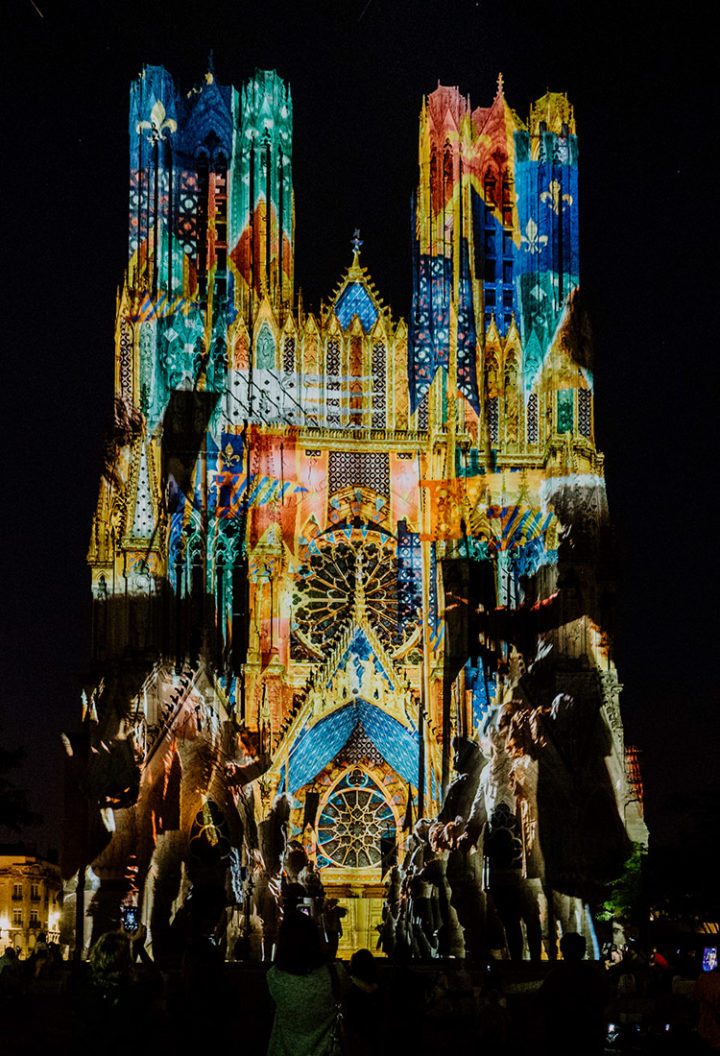 Magisches Reims bei Nacht – Rêve de Couleurs