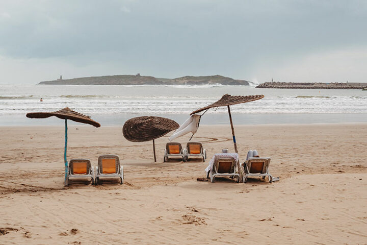 Strand Essaouira, Marokko