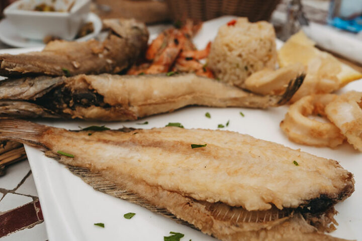 Fischplatte im Restaurant Fanatic, Essaouira