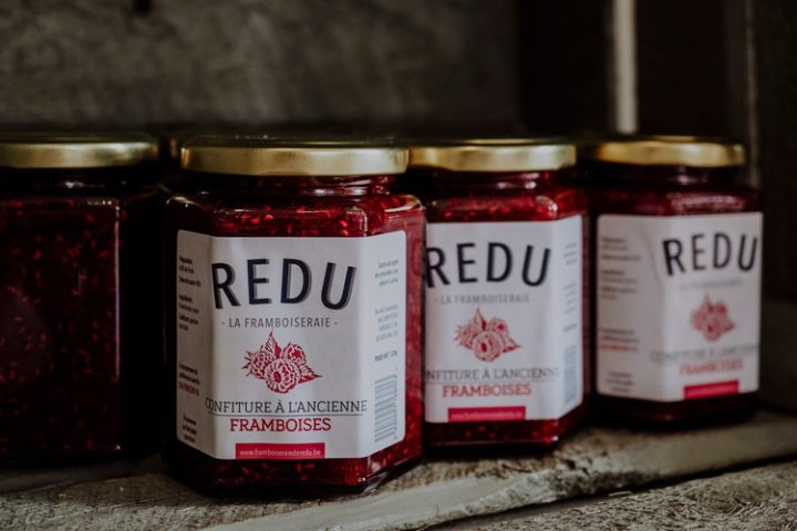 Himbeerplantage Framboiseraie