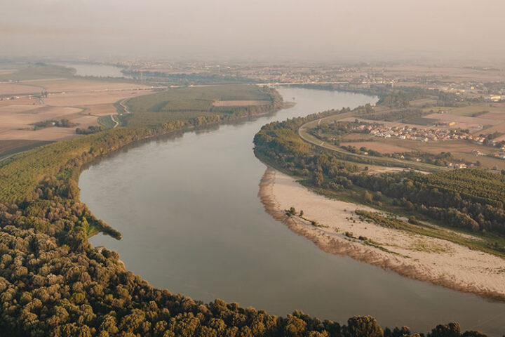 Ballonfahrt in der Emilia-Romagna, Italien