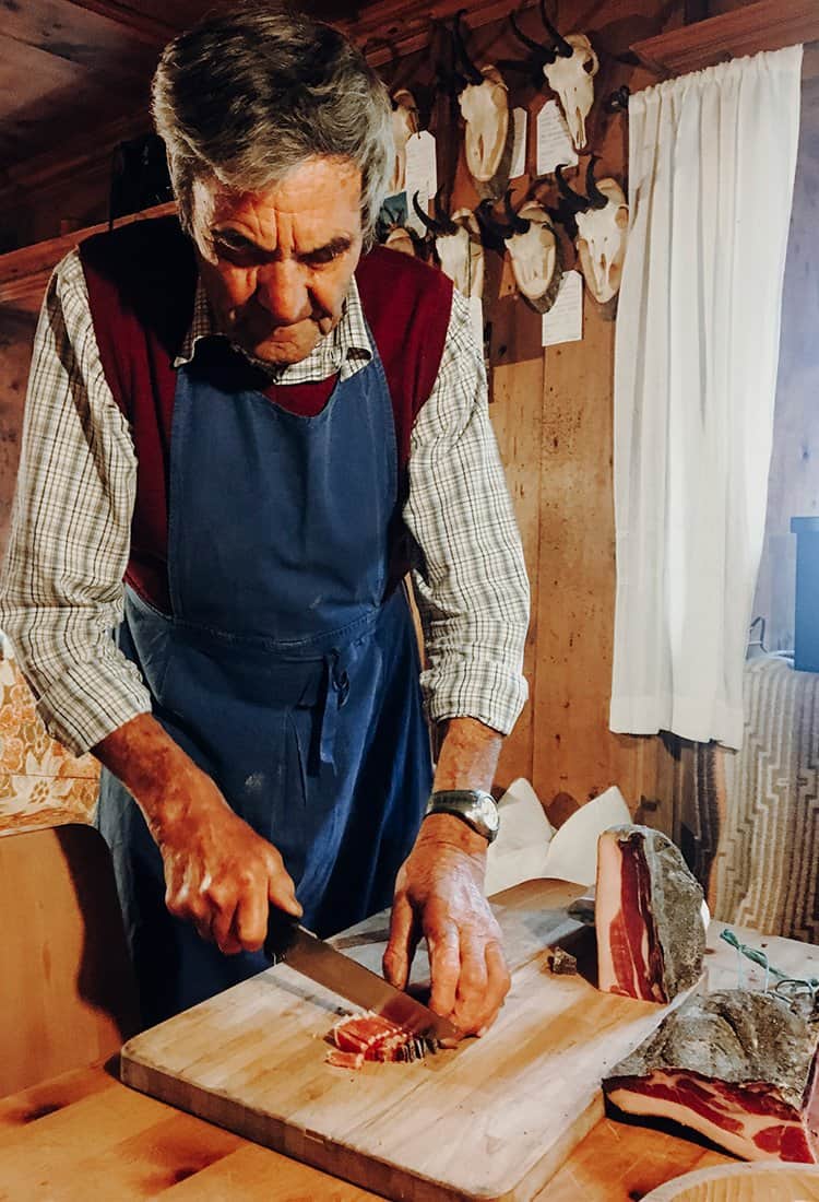 Speckverkostung am Platthof