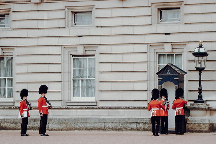 Der Buckingham Palace in London