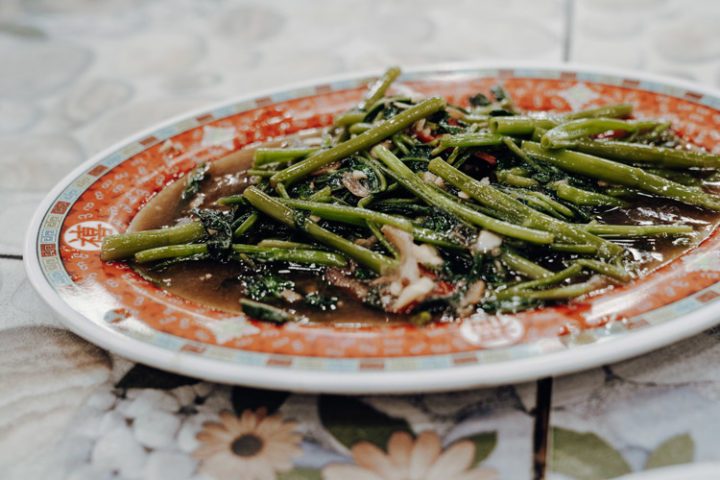 Pad Pak Bung – Gebratener Wasserspinat