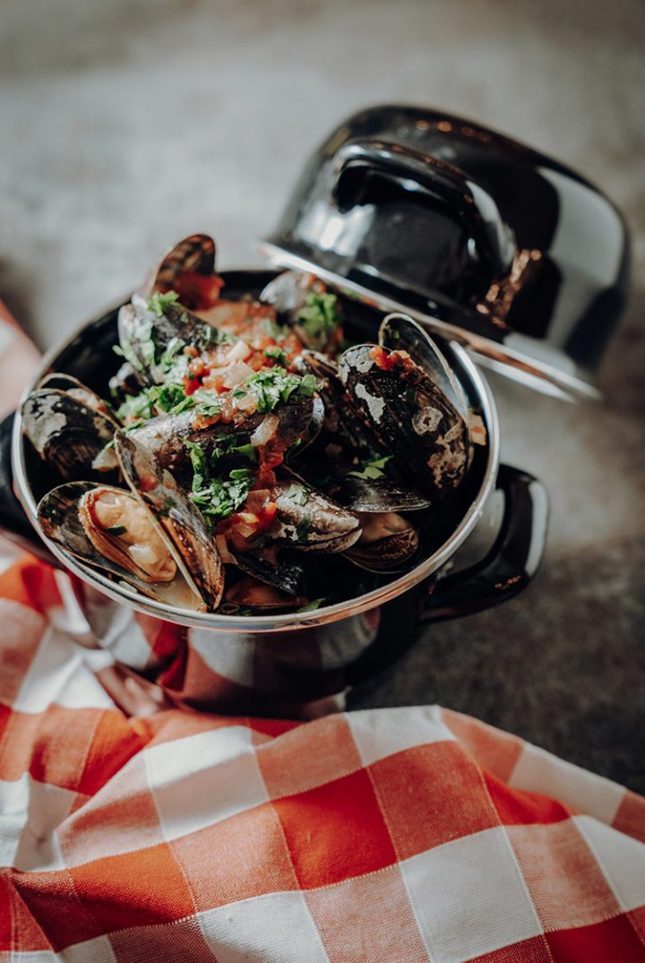 Miesmuscheln in Tomatensosse – Cozze al pomodori