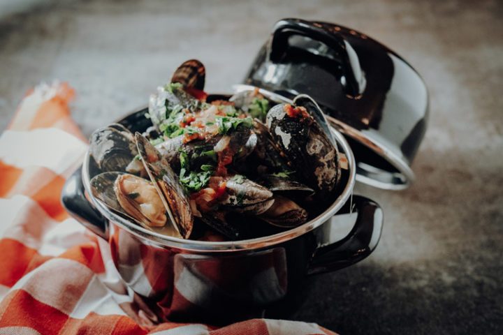 Miesmuscheln in Tomatensosse – Cozze al pomodori