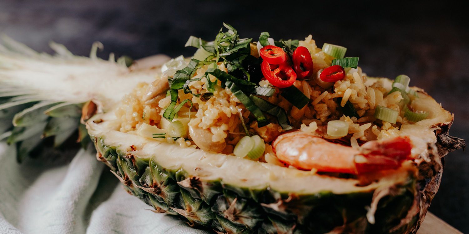 Gebratener Reis mit Ananas Rezept aus Thailand