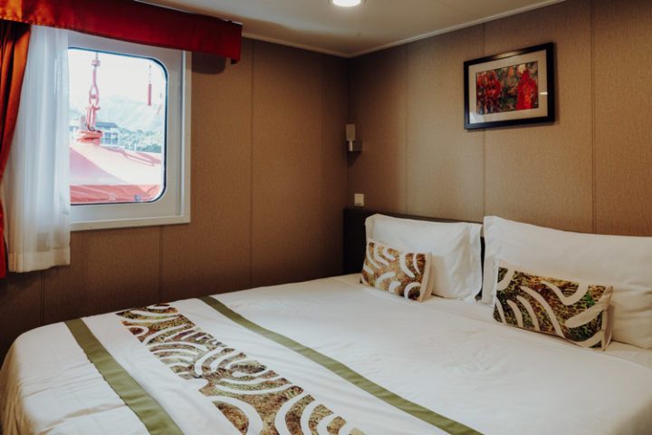 Kabine – Frachtschiff Aranui