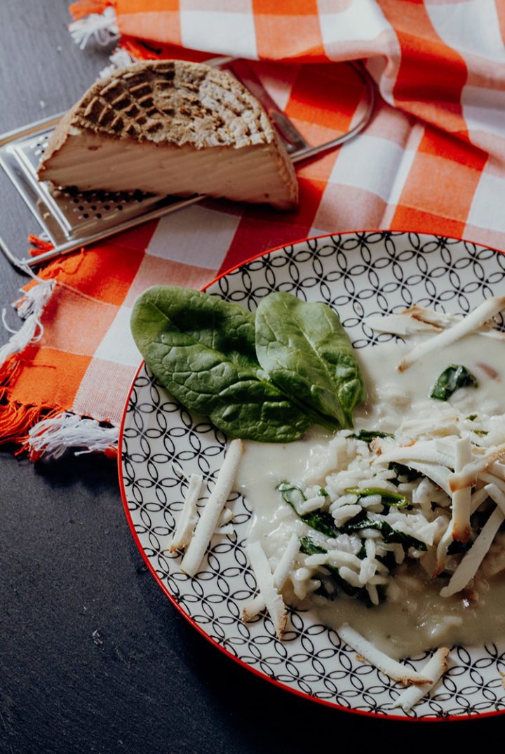 Die besten Risotto-Rezepte aus Italien – Risotto mit Taleggio, Spinat und geräuchertem Ricotta