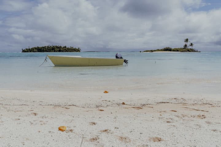 Strand an der Westspitze des Dorfes Tuherahera auf Tikehau