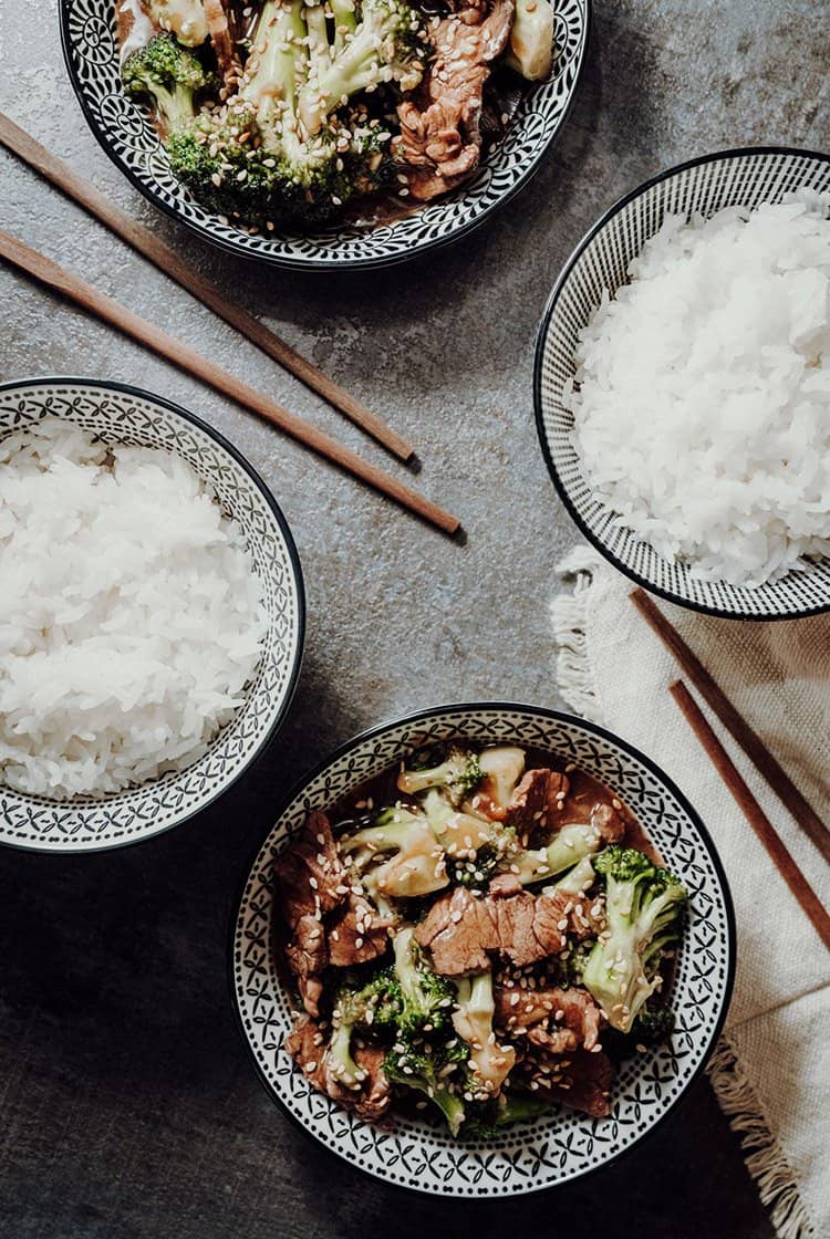 Stir-Fry mit Rindfleisch und Brokkoli