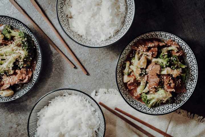 Stir-Fry mit Rindfleisch und Brokkoli