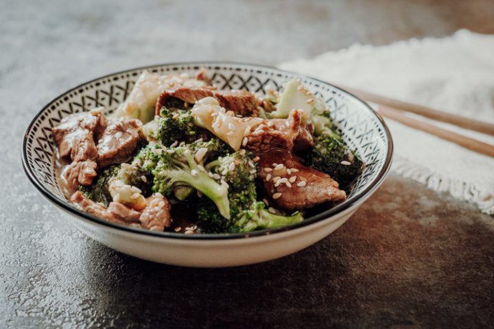 Stir-Fry mit Rindfleisch und Brokkoli
