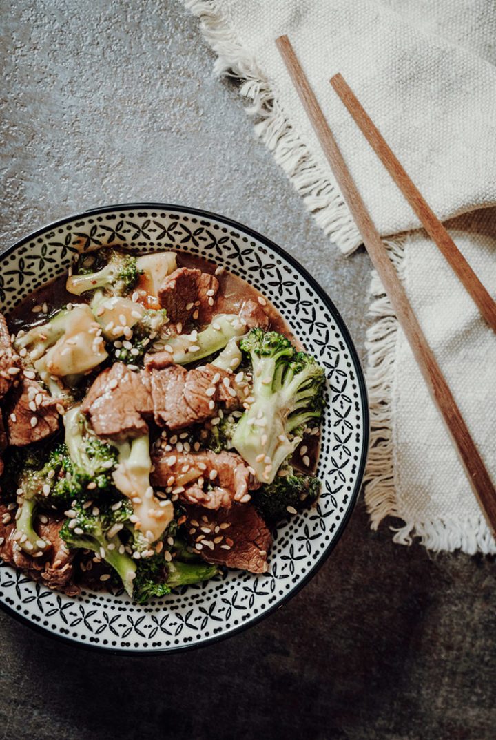Stir-Fry mit Rindfleisch und Brokkoli