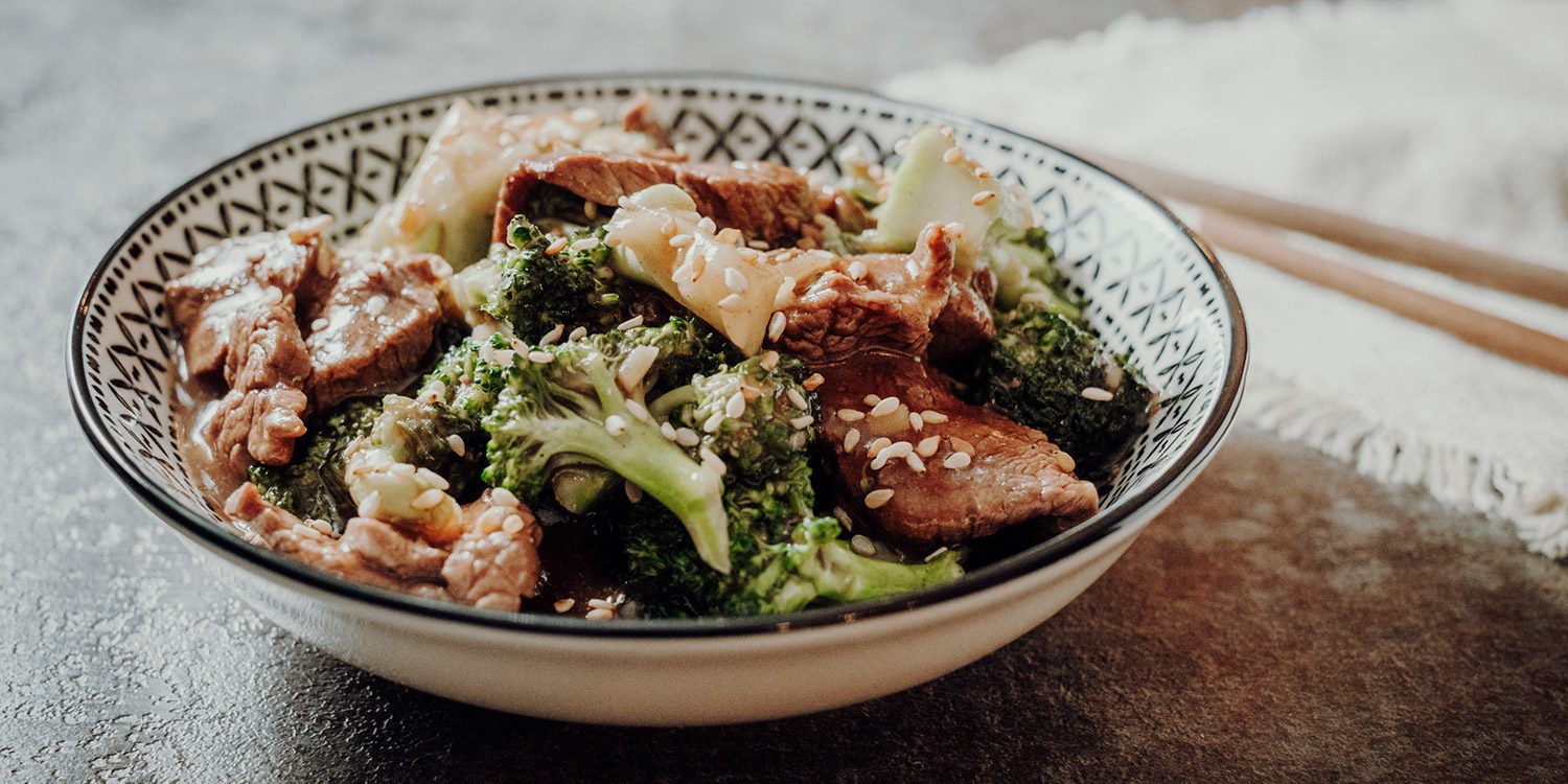 Stir-Fry mit Rindfleisch und Brokkoli