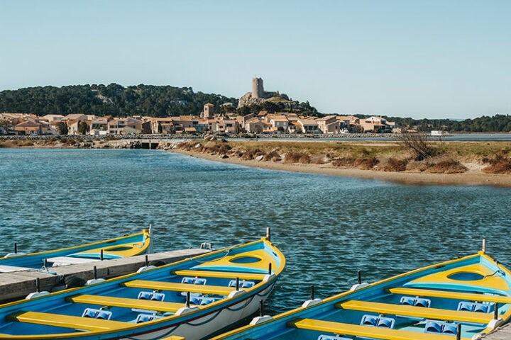 Das Fischerdorf Gruissan, Languedoc-Roussillon