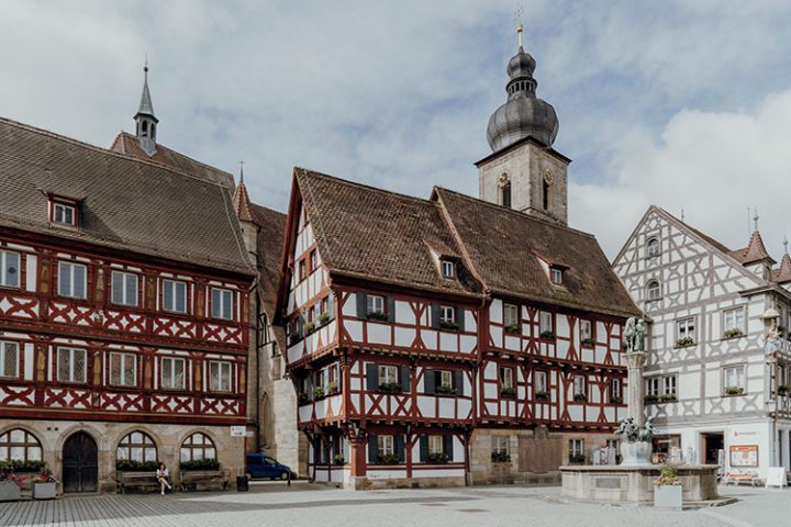 Das Rathausplatz in Forchheim
