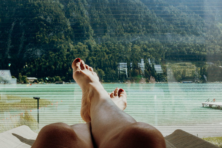 Badetag in der Freizeitanlage Atoll Achensee