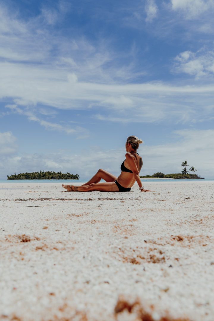 Strand an der Westspitze von Tuherahera Tikehau