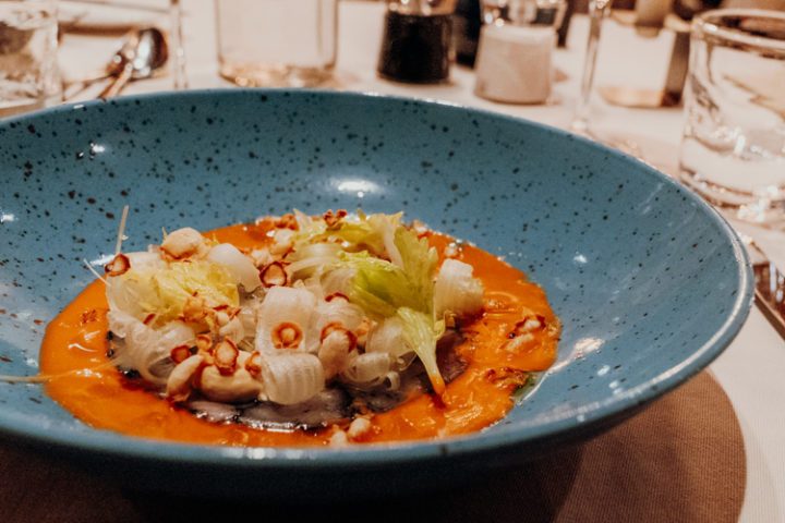 Abendessen im Hotel Weisses Kreuz Burgeis Vinschgau