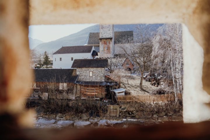 Das mittelalterliche Städtchen Glurns Vinschgau Südtirol