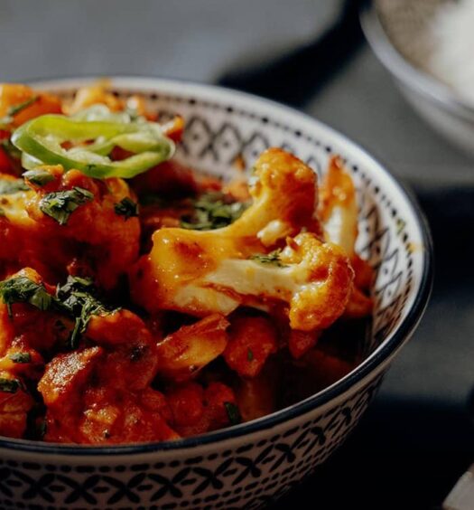 Aloo Gobi Masala - indisches Kartoffel-Blumenkohl-Curry