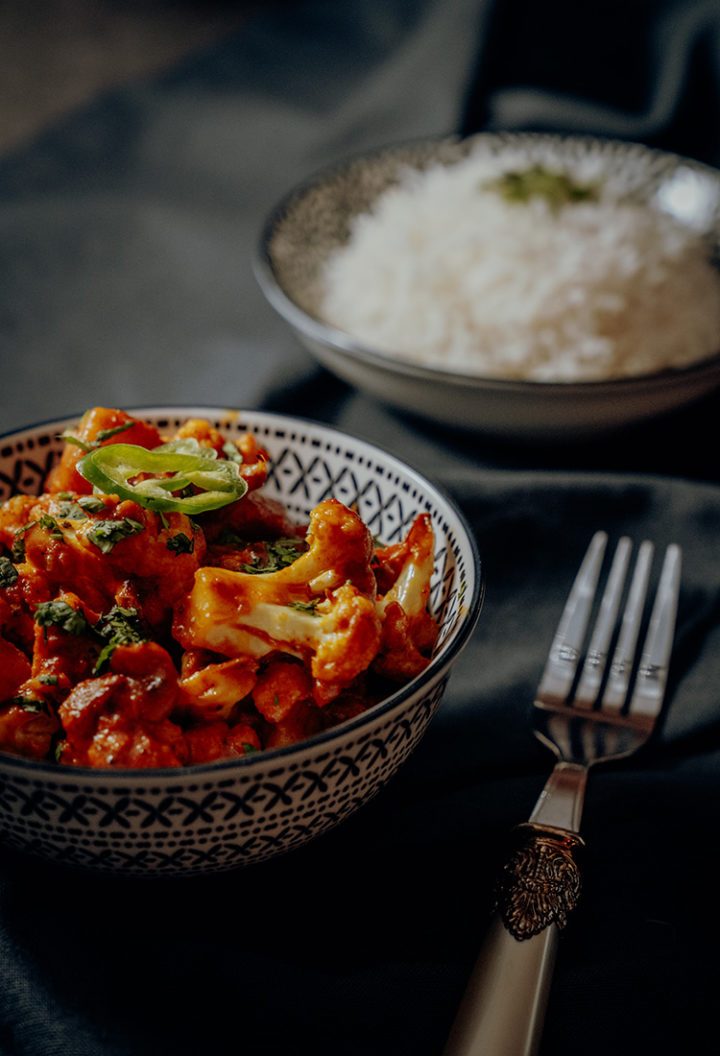 Aloo Gobi Masala - indisches Kartoffel-Blumenkohl-Curry