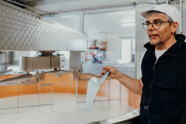 Dorfkäserei Laiterie de Grandvillard in Gruyère