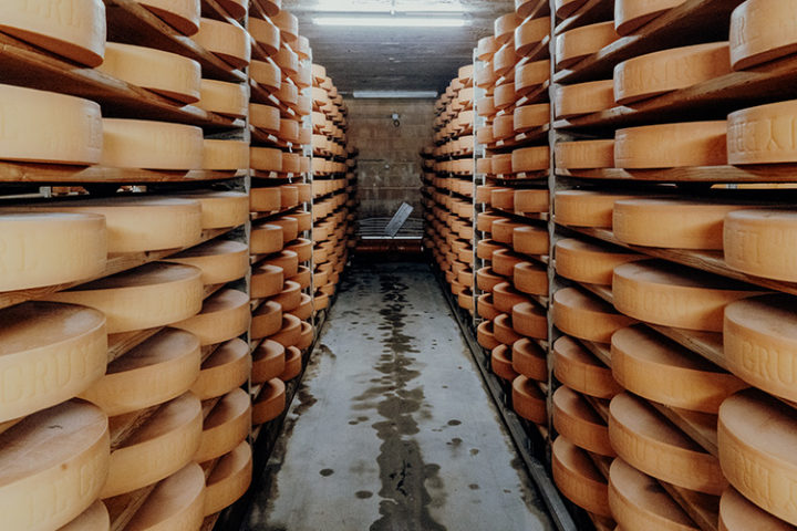 Dorfkäserei Laiterie de Grandvillard in Gruyère