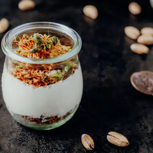 Türkischer Pudding mit Engelshaar – Muhallebili tel kadayıf