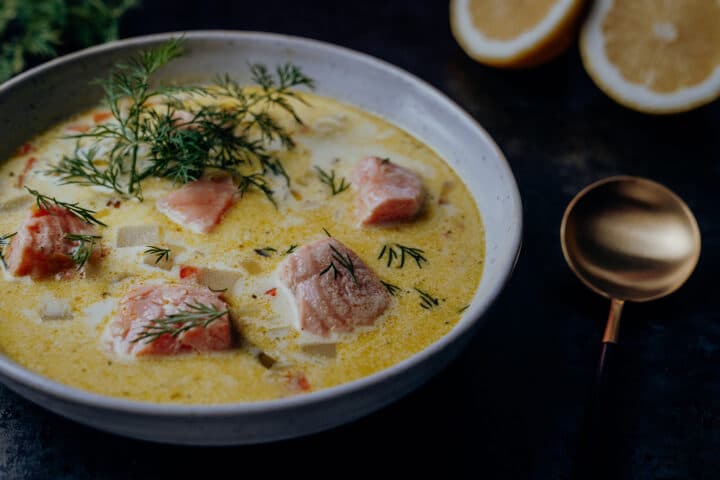 Lohikeitto – Rezept Finnische Lachssuppe