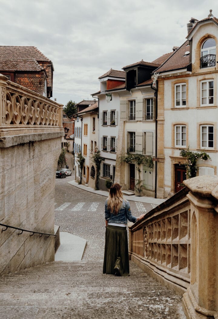 Die historische Altstadt von Estavayer-le-Lac