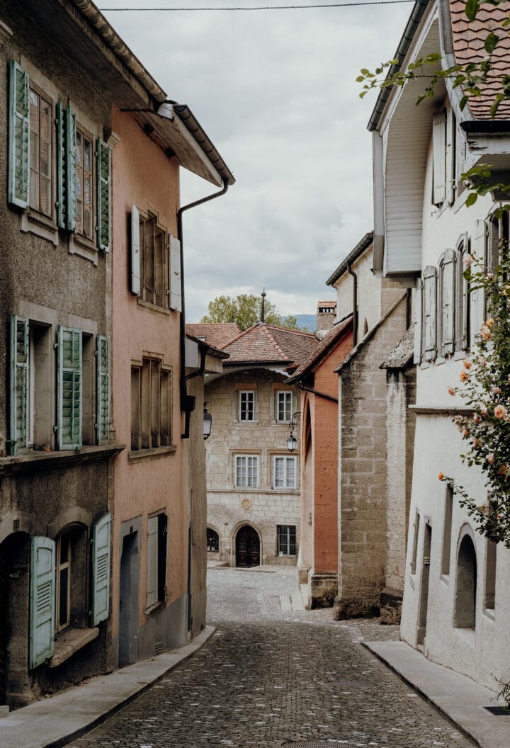 Die historische Altstadt von Estavayer-le-Lac