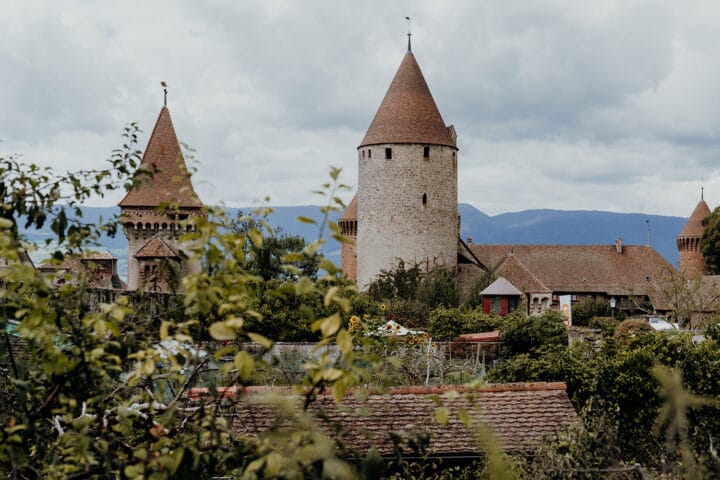 Das Schloss Chenaux in Estavayer-le-Lac