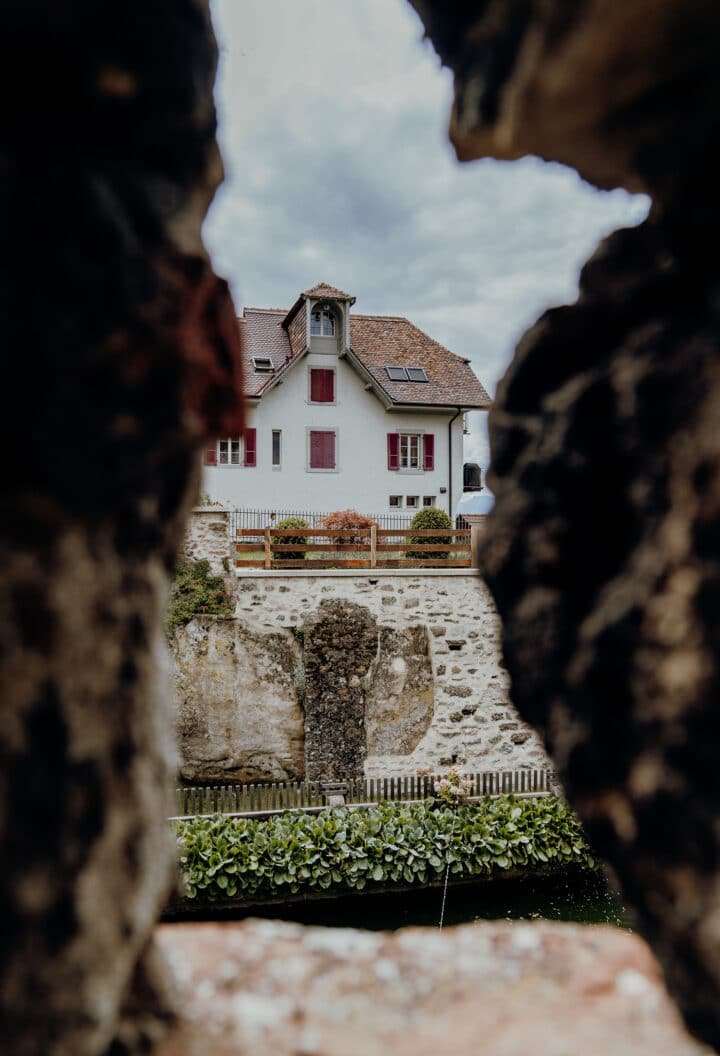 Das Schloss Chenaux in Estavayer-le-Lac
