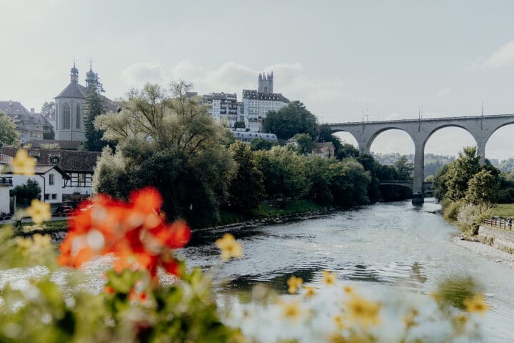 Die Zähringerbrücke in Fribourg