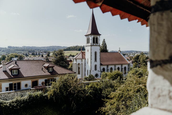 die Ringmauer von Murten