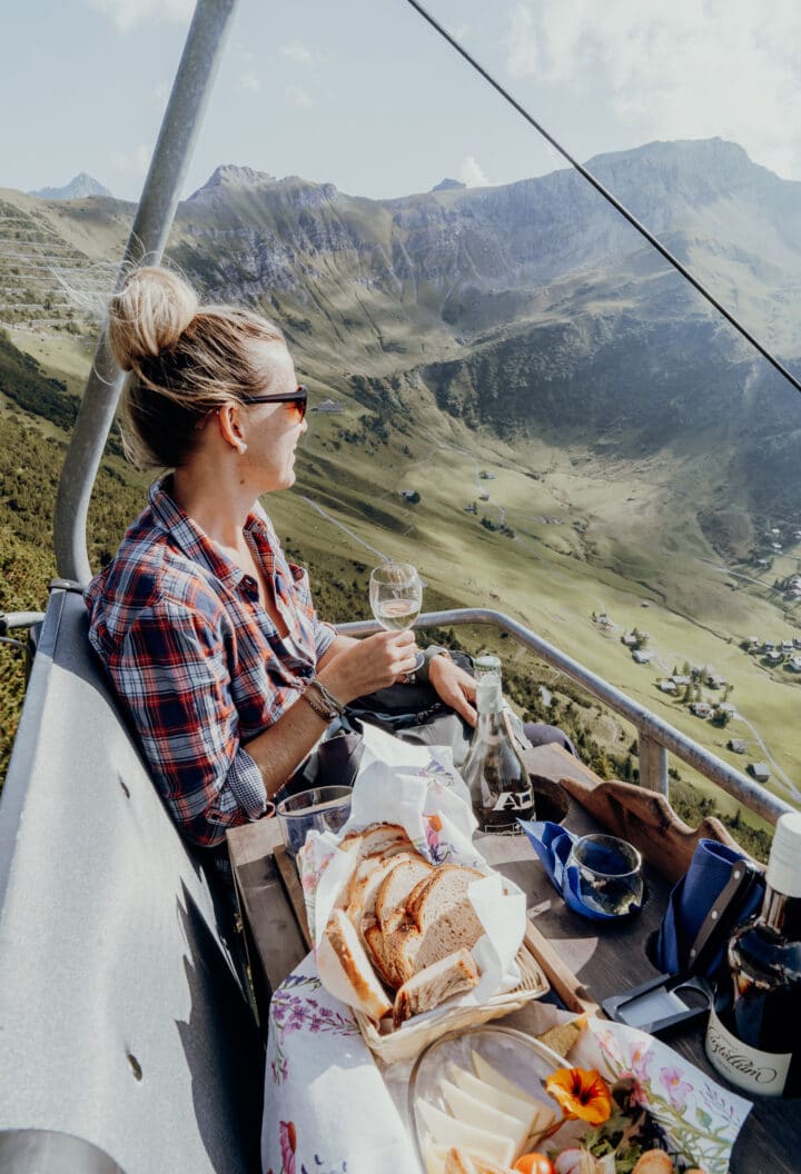Eine Fahrt mit der Genusssesselbahn Sareis in Malbun