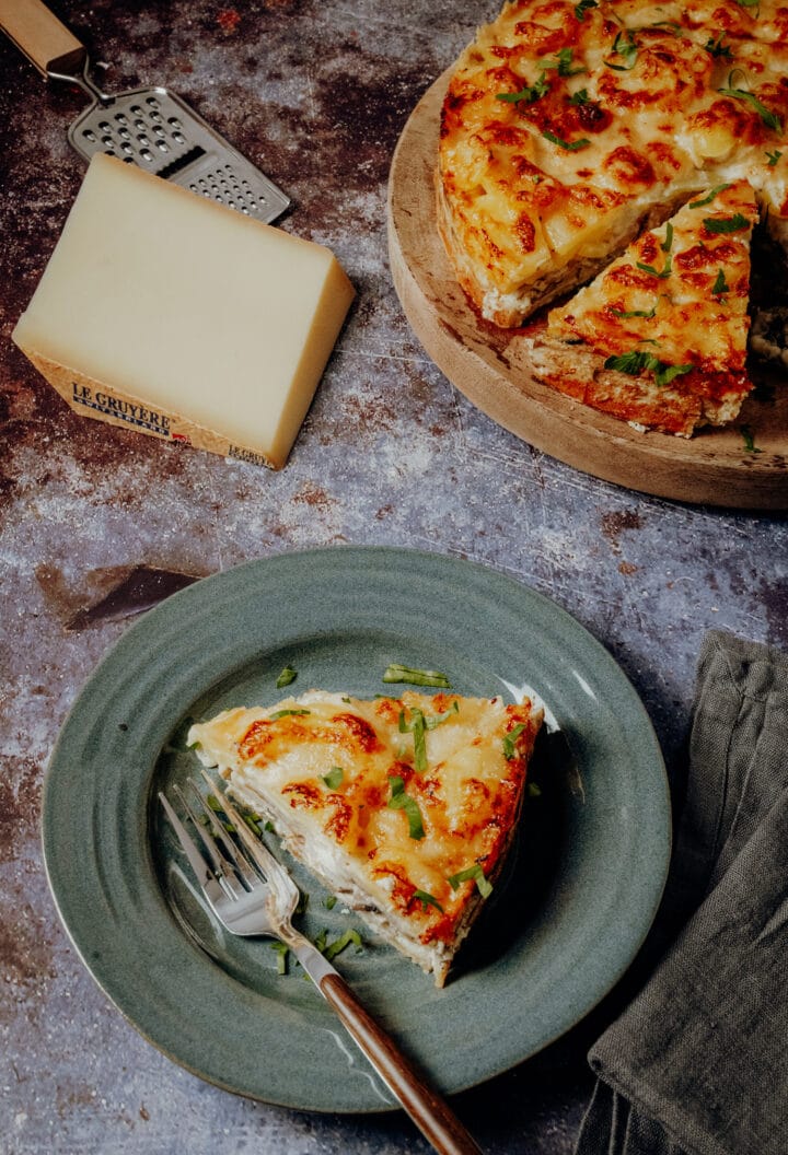 Finnischer Pilzkuchen mit Le Gruyère AOP
